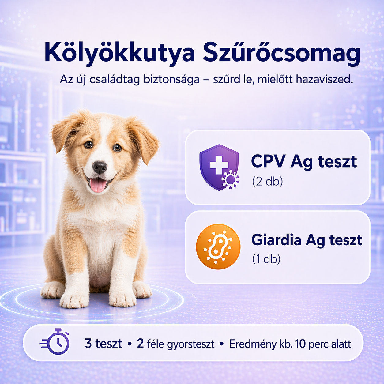 Kölyökkutya Szűrőcsomag