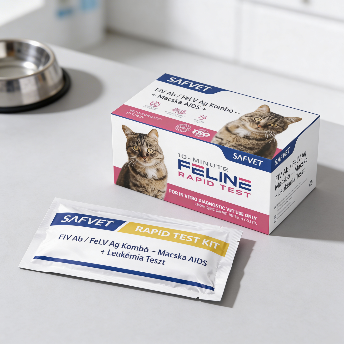 FIV Ab / FeLV Ag Kombó – Macska AIDS + Leukémia Teszt